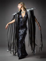 Lassiter's Sequins Long Tassel Wings Unisex Party Cape
