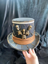 Pirate Hats Vintage Skull Feather Triangle Hats Halloween CosPlay Pirate Top Hat