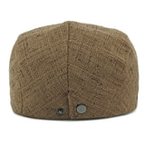 Breathable Linen Cabbie Beret Caps