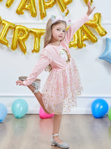 Girls' Long Sleeve Unicorn Dresses