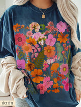 Pressed Flower T-shirt Nature Lover Tee Gardener Gift