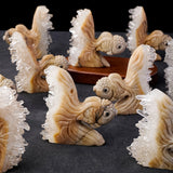 1pc Natural Healing Crystal Stone Clear Quartz Cluster Small Goldfish Animal Figurines Home Decoration
