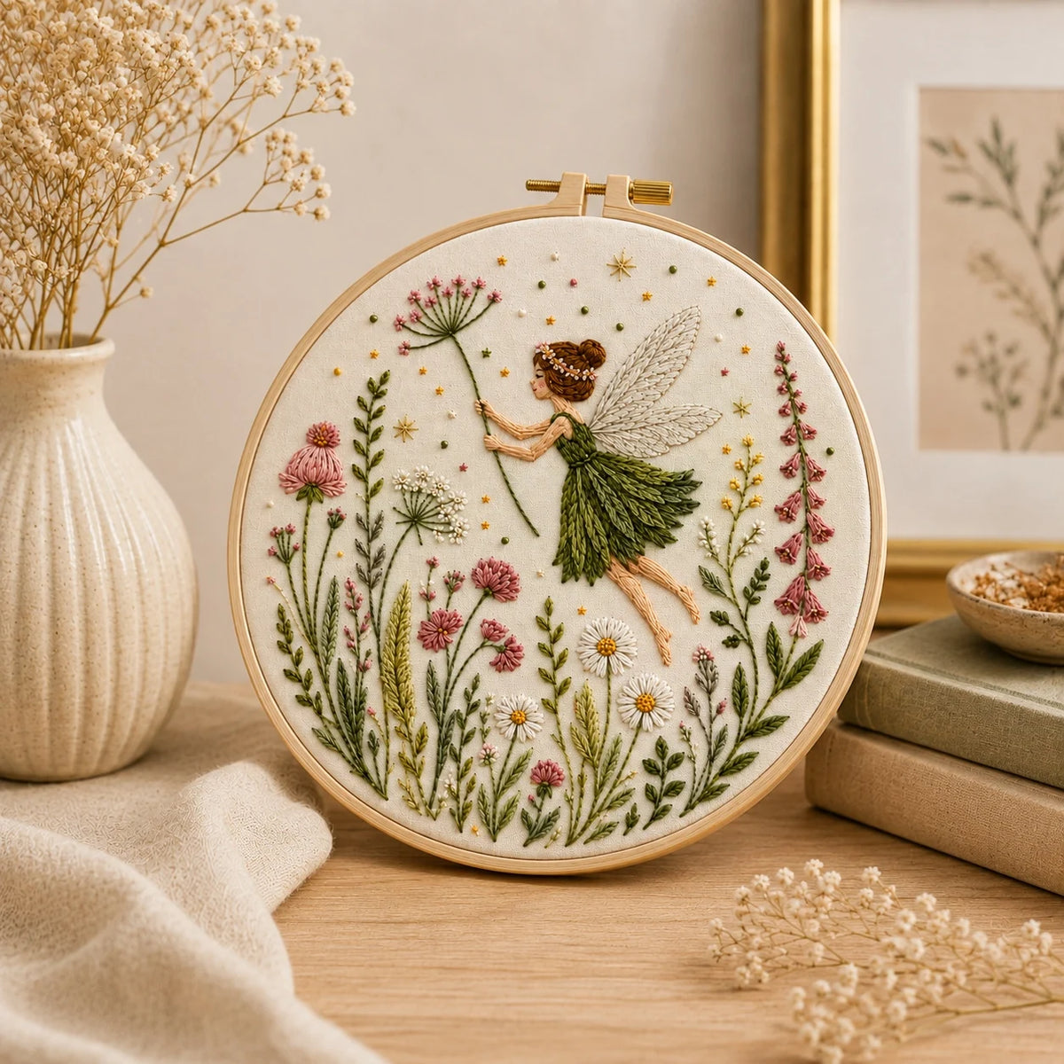 Flower Fairy DIY Embroidery Kit for Beginners