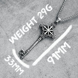 The Viscount's Treasury Key Necklace Stainless Steel Pendant