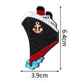 Cruise Ship Acrylic Brooch