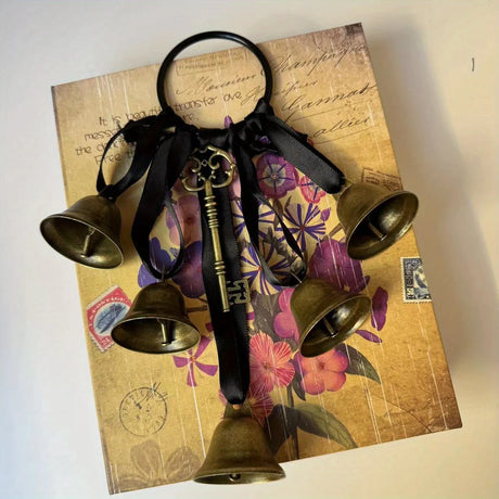 Iron Witch Wind Chimes Door Handle Decorative Bells Home Protection