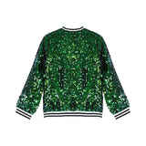 Kids Girls Sequinned Dance Bomber Jackets