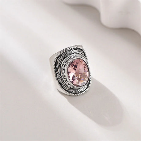 Portal Key to the Fae Realms S925 Sterling Silver Rings Green Crystal Morganite