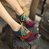 Sabina's Genuine Leather Pumps Colourfun Shoes