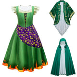 Hocus Pocus 2 Halloween Costume Child Sanderson Sisters Party Dresses Winifred Witch Costumes Children