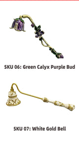 Candle Snuffers Enamel Diamonte Encrusted Long Handle Candle Extinguishers Home Decor
