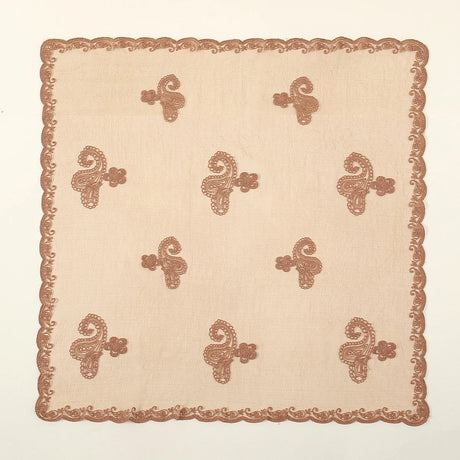 Lace Paisley Embroidered Square Bandana Scarf 23 Colours
