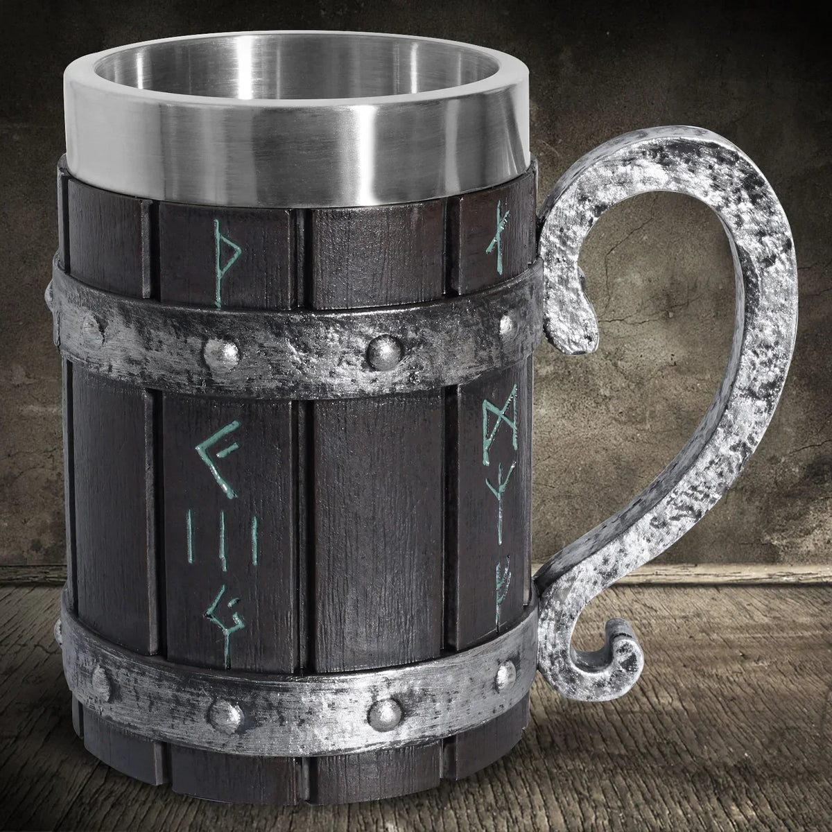 Viking Tree of Life Beer Mug Stainless Steel