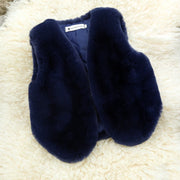 Baby Girls Faux Fur Vest Winter Outfits Kids Warm Sleeveless Coat Infant Toddler 6M-7Y Outerwear