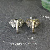 Elephant Head Brass Paracord Beads Lanyard Dreadlock Beard Bead