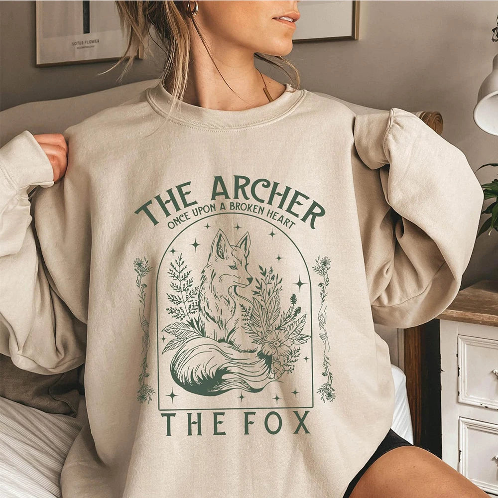 The Archer and The Fox Sweater Fantasy Book Lovers Jumper Sweatshirt