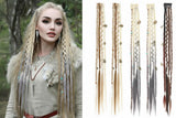 2pc Ombre Synthetic Fae Braids Hair Extensions Clip in Hairpieces