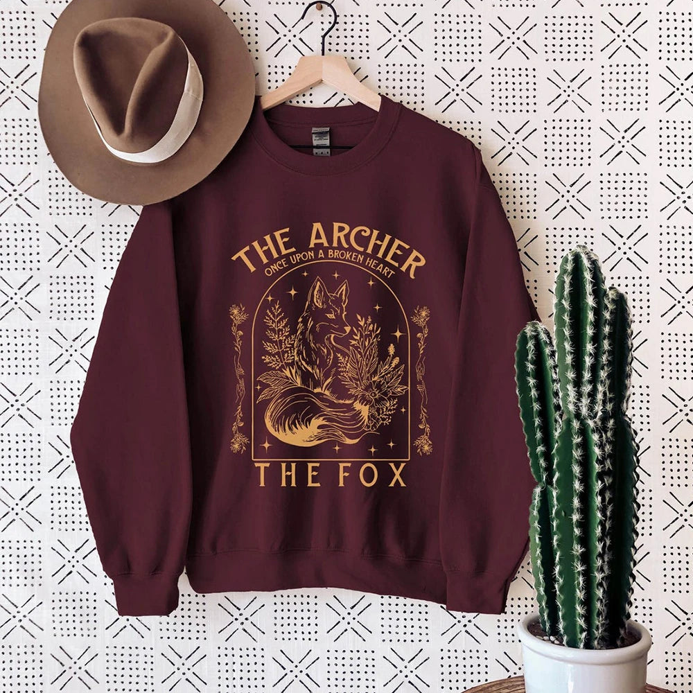 The Archer and The Fox Sweater Fantasy Book Lovers Jumper Sweatshirt