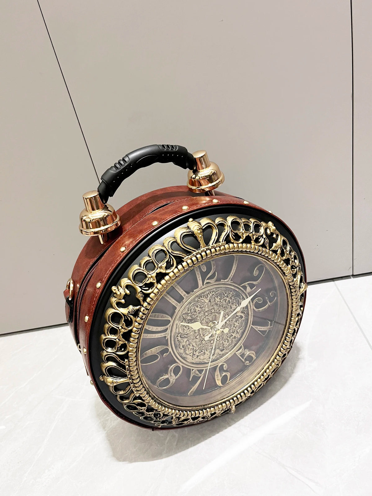 Steampunk Station Clock Handbags Shoulder Bags
