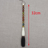 Decorative Pearl and Stone Calligraphy Artist Brushes