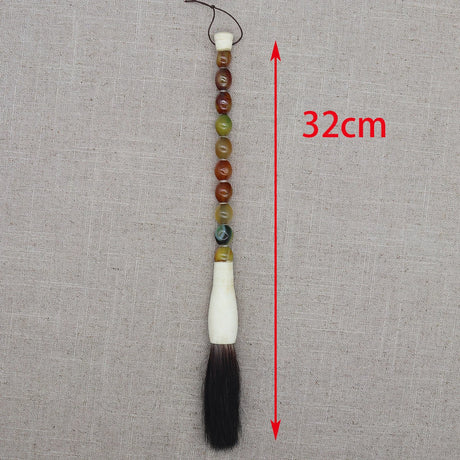 Decorative Pearl and Stone Calligraphy Artist Brushes