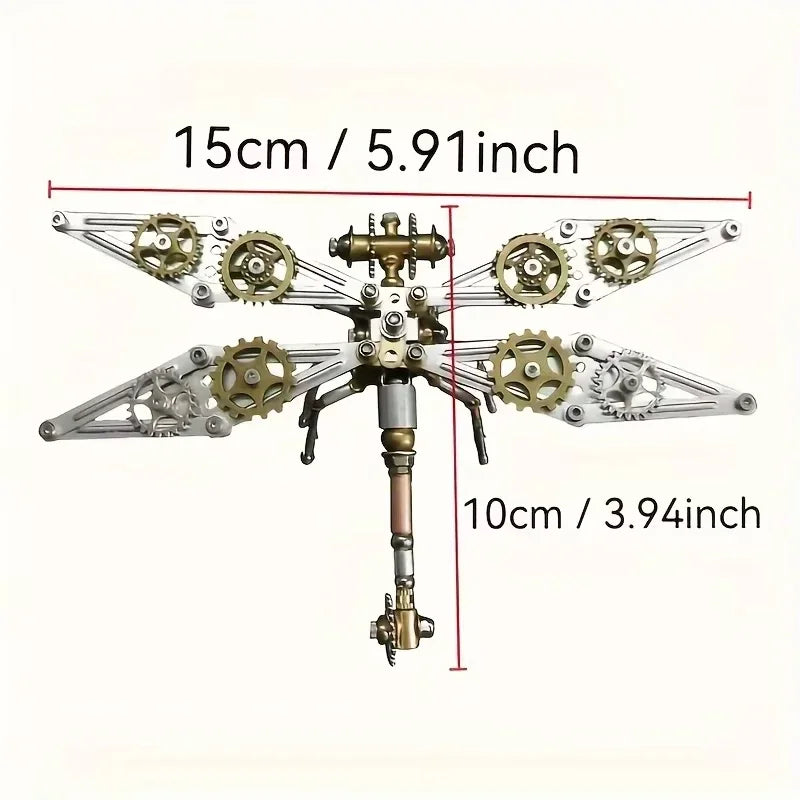 DIY Brass Model Kit Insect Dragonfly Bee Ant Steampunk Metal 3D Puzzle