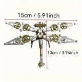 DIY Brass Model Kit Insect Dragonfly Bee Ant Steampunk Metal 3D Puzzle