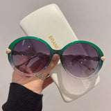 Shania's Round Sunglasses Oversized Vintage Shades