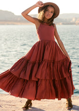 Ruffled Layers Girls Photoshoot Maxi Dresses