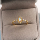 Sweet and Dainty Colourful Zircon Rings Gift Idea