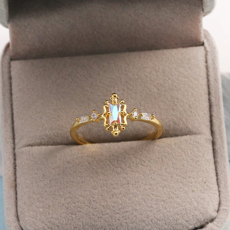 Sweet and Dainty Colourful Zircon Rings Gift Idea