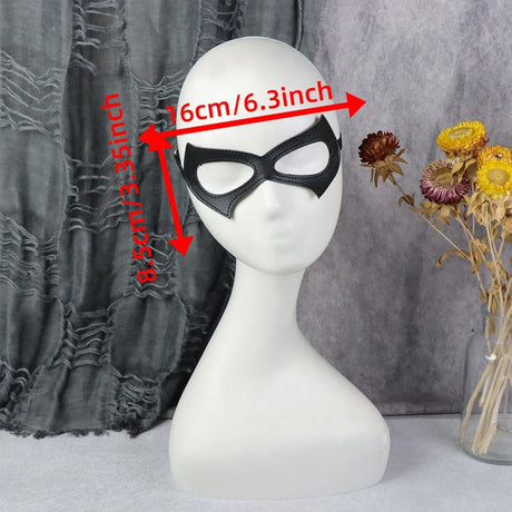 PU Leather Half Face Cat Woman Mask Halloween Masquerade Party