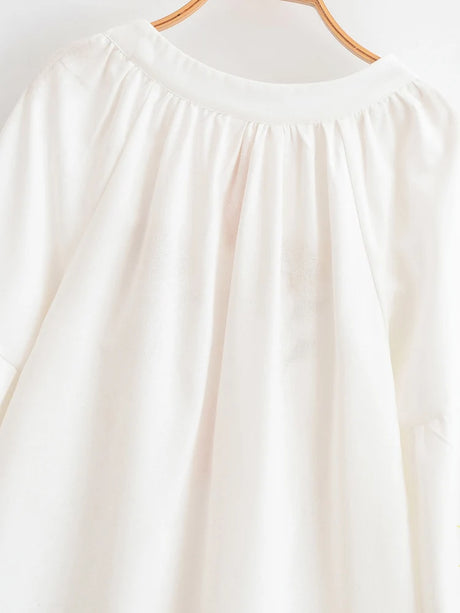 Sweet As Sunshine Vintage Sun and Floral Embroidered Linen Cotton Shirts Boho Tassel Blouse
