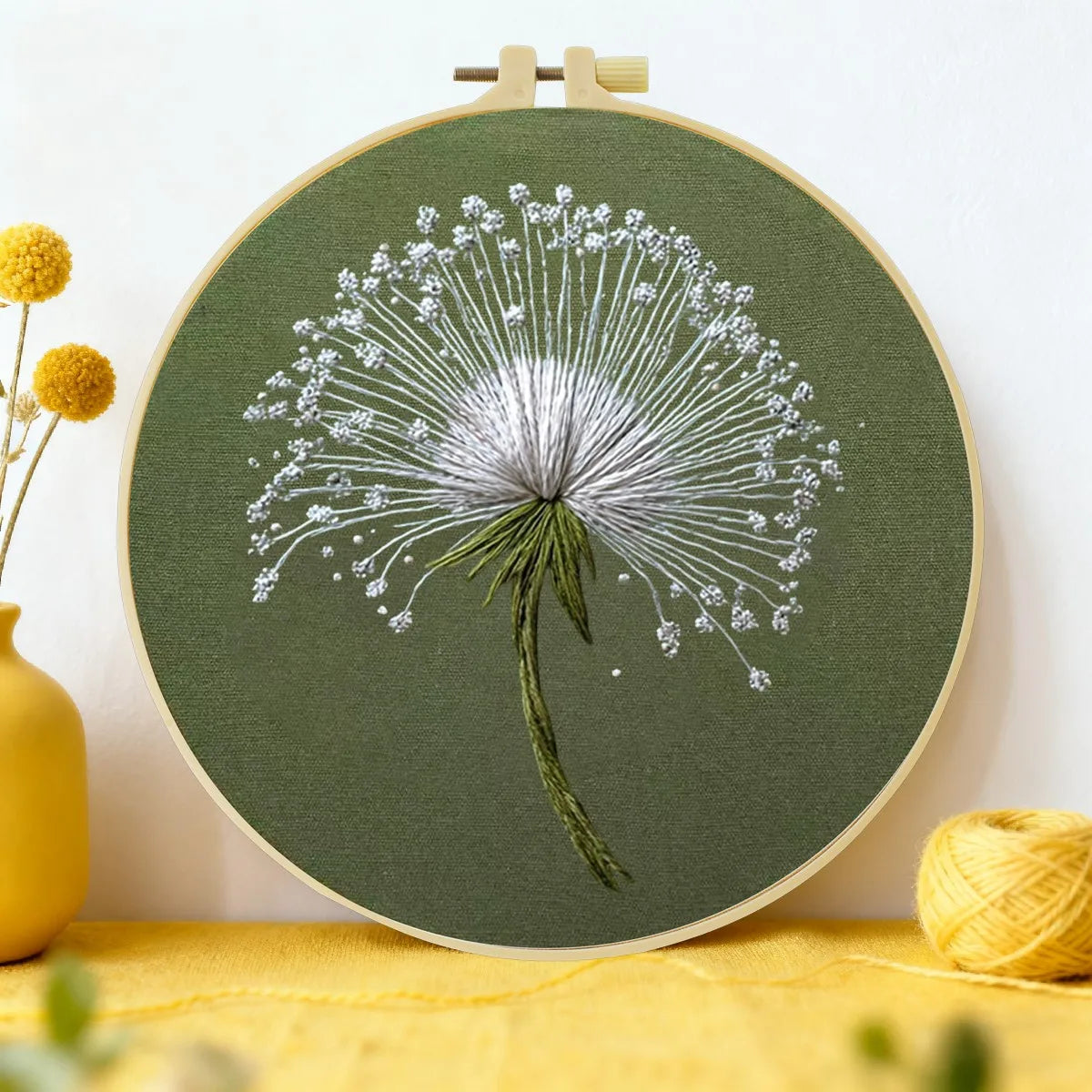 Dandelion DIY Embroidery Kit for Beginners