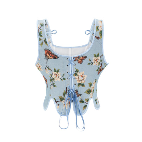 Maiden Fiora's Vintage Floral Overbust Corsets