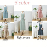 Maker's Apron Cotton Linen Gardening Kitchen Pinafore Aprons