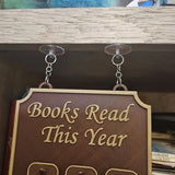 Hanging Bookshelf Counter Library Decor Reading Record