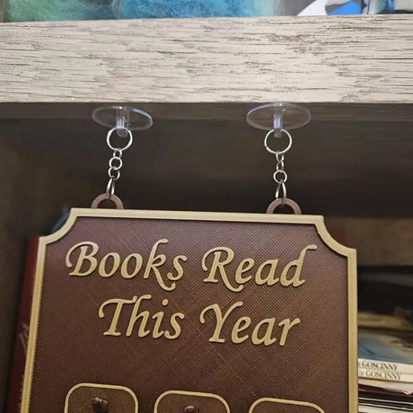 Hanging Bookshelf Counter Library Decor Reading Record