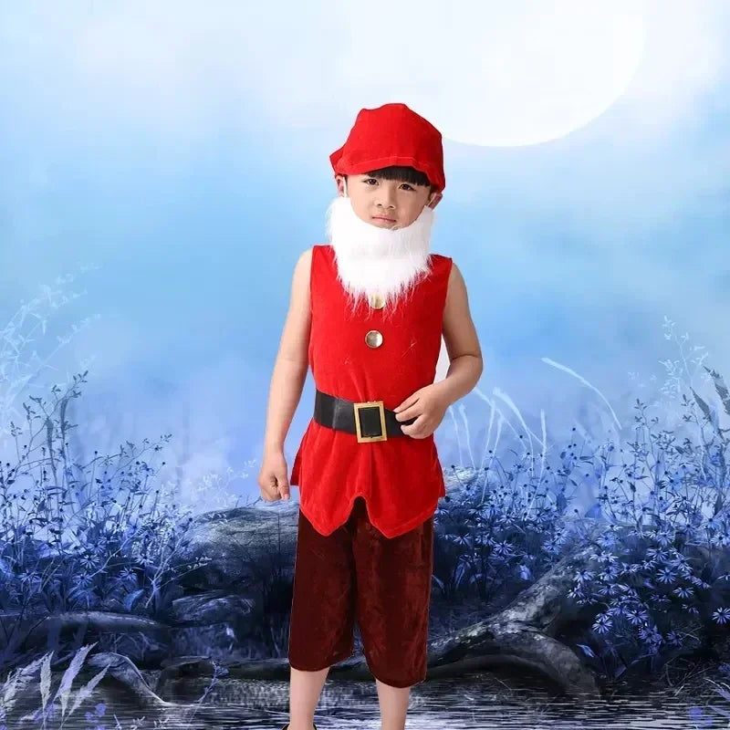 Children Snow White Seven Dwarfs Costume Children Christmas Halloween Book Week Costumes Kids Cosplay Performance Costume