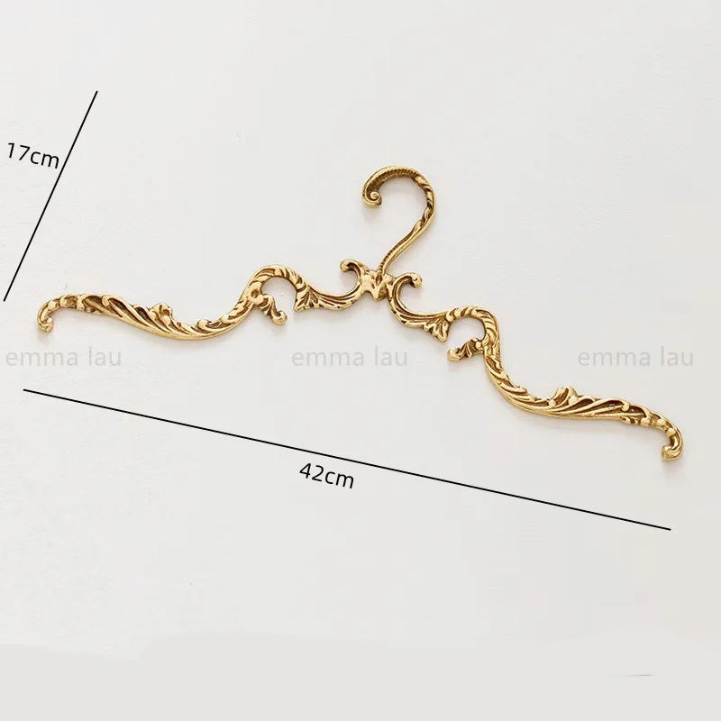 French Palace Style Solid Brass Clothes Hanger