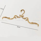 French Palace Style Solid Brass Clothes Hanger
