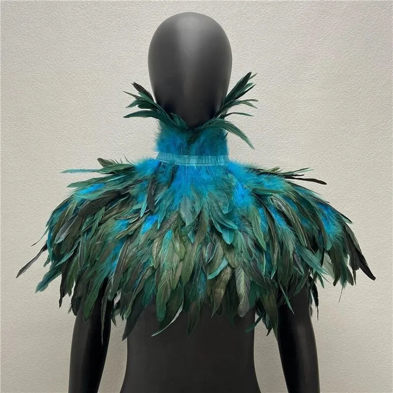 Zippora's Feather Collar Shawl
