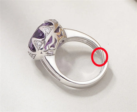 Nymphaea's Jewel S925 Sterling Silver Ring Natural Amethyst Morganite Zircon