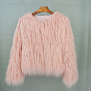 Faux Fur Coats Y2k Punk Rave Winter Jackets