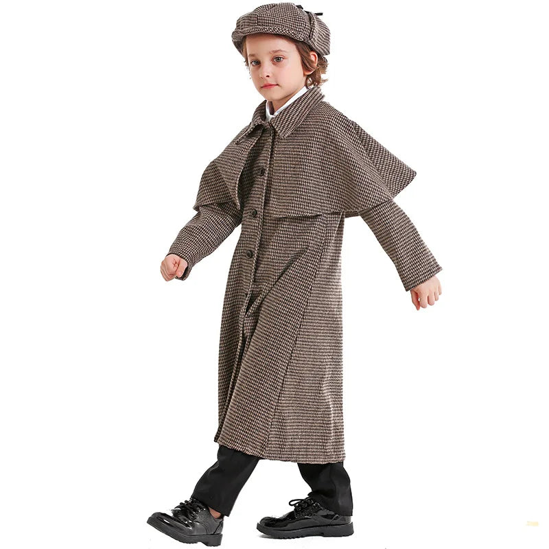 Sherlock and Enola Holmes Cosplay Detective Costumes