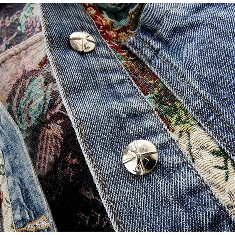 Maisie's Floral Print Denim Jacket