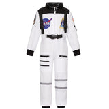 Kids Astronaut Costume Space Suit Halloween Cosplay Space Explorer Performance Book Week Costumes Children's Jumpsuit Spaceman Boys Girls