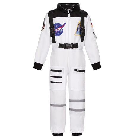 Kids Astronaut Costume Space Suit Halloween Cosplay Space Explorer Performance Book Week Costumes Children's Jumpsuit Spaceman Boys Girls