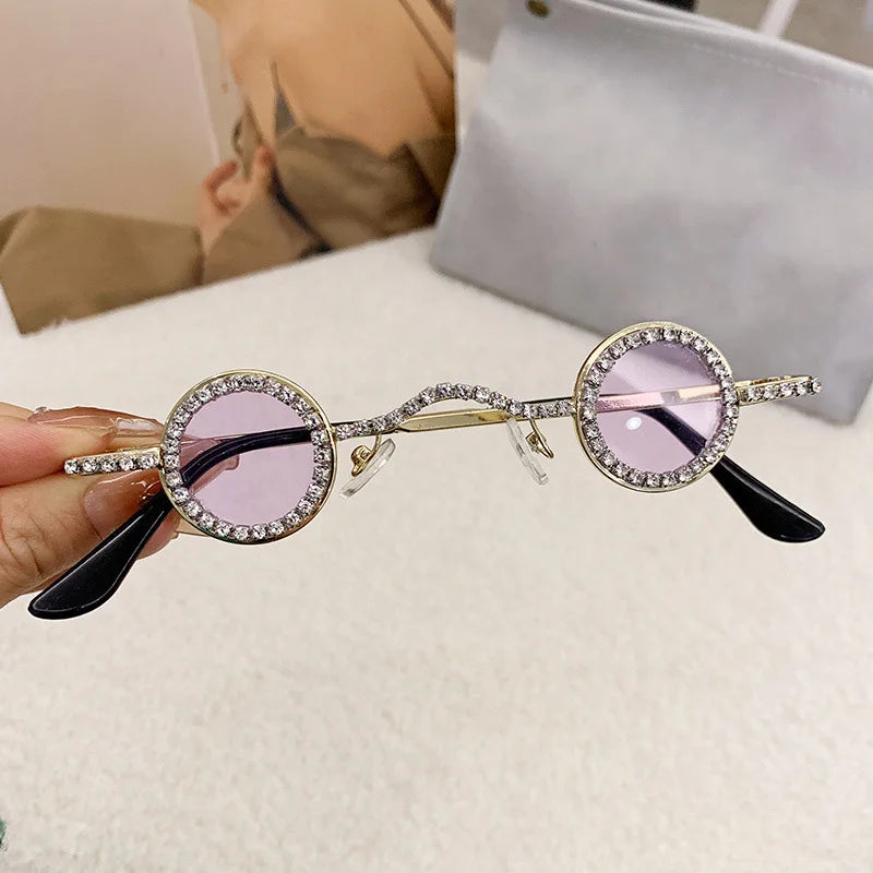 Diamond Dots Round Sunglasses