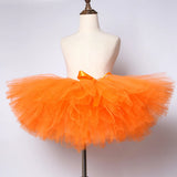 Easter Bunny Tutu Skirt Orange Carrot Tutus with Bunny Ears